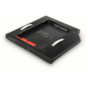 AXAGON RSS-CD09 rámeček pro 2.5" SSD/HDD do DVD slotu, 9.5 mm, LED, hliník - RSS-CD09