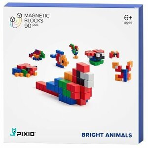 PIXIO Bright Animals magnetická stavebnice - 30104