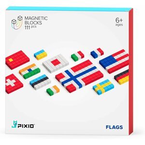 PIXIO Flags magnetická stavebnice - 30105