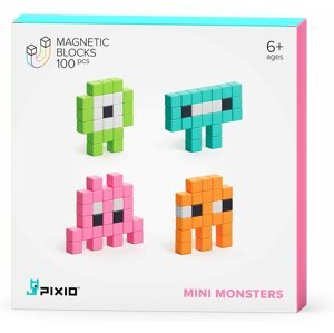 PIXIO Mini Monsters magnetická stavebnice - 40102