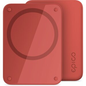 EPICO bezdrátová powerbanka kompatibilní s MagSafe, 4200mAh, červená - 9915101400015