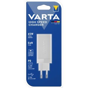 VARTA síťová nabíječka High Speed Charger, USB-A, 2x USB-C, bílá - 57956101401