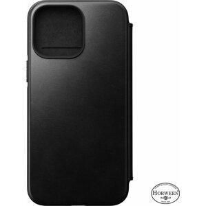 Nomad kožené flipové pouzdro MagSafe Folio pro Apple iPhone 14 Pro Max, černá - NM01230885