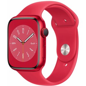 Apple Watch Series 8, Cellular, 45mm, (PRODUCT)RED, (PRODUCT)RED Sport Band - MNKA3CS/A