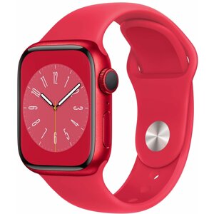 Apple Watch Series 8, 41mm, (PRODUCT)RED, (PRODUCT)RED Sport Band - MNP73CS/A