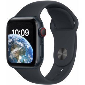 Apple Watch SE 2022, Cellular, 40mm, Midnight, Midnight Sport Band - MNPL3CS/A
