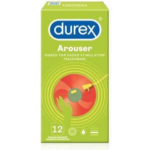 Kondomy Durex Arouser, vroubkované, 12 ks - KondomyDurex12