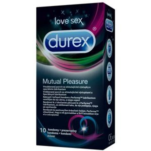 Kondomy Durex Mutual Pleasure, vroubkované, 10 ks - KondomyDurex10