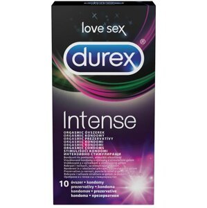Kondomy Durex Intense Orgasmic, vroubkované, 10 ks - KondomyDurex32