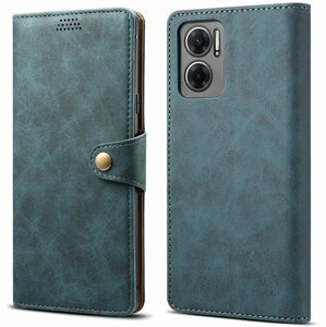 Lenuo Leather flipové pouzdro pro Xiaomi Redmi 10 5G, modrá - 348316