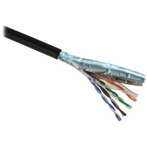 Solarix instalační kabel CAT5E FTP PE Fca 100m/box - SXKD-5E-FTP-PE