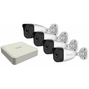 HiLook by Hikvision Network KIT - 4x kamery IPC-B140H(C) + 1x NVR-104H-D/4P(C) - NVR-104H-D/4P(C)IPC-B140H(C)