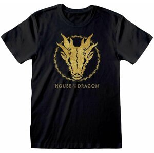 Tričko House of the Dragon - Gold Ink Skull (L) - HOD04409TSBLL