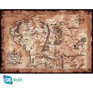 Plakát Lord of the Rings - Map (91.5x61) - ABYDCO224
