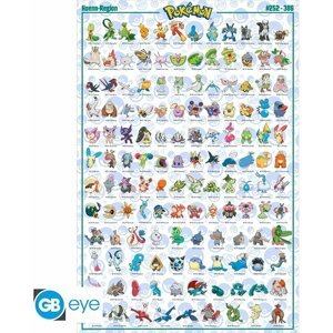 Plakát Pokemon - Hoenn Pokemon English (91.5x61) - GBYDCO072