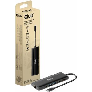 Club3D dokovací stanice USB-C, 8-in-1 MST Dual 4K60Hz, Display Travel Dock - CSV-1597