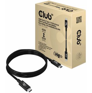 Club3D kabel USB-C, Data 40Gbps, PD 240W(48V/5A) EPR, M/M, 1m - CAC-1576