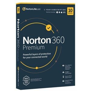 Norton 360 Premium 75GB, 10 zařízení, 1 rok - BOX - 21416695