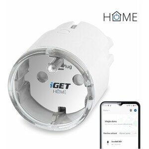 iGET HOME Power 1 zásuvka s měřením spotřeby, bílá - 75020813