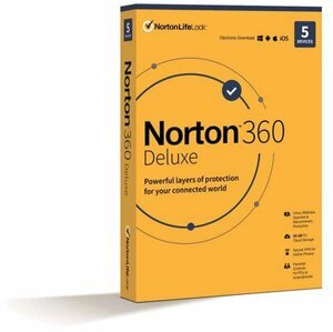 Norton 360 DELUXE 50GB + VPN 1 uživatel pro 5 zařízení na 2 roky - 21435535