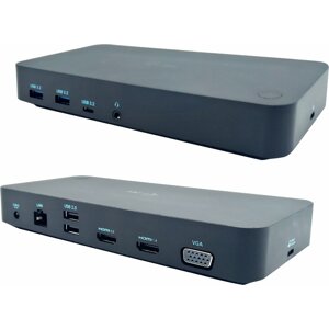 i-tec dokovací stanice USB 3.0/USB-C/Thunderbolt 3, 3x Display, LAN, PD 65W - CATRIPLEDOCKVGAPD