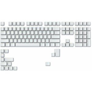 Glorious vyměnitelné klávesy Double Shot ABS V2, 123 kláves, bílé, US - GLO-KC-ABS-USKIT-W