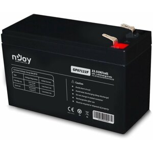 nJoy GP07122F, 12V/7Ah, VRLA AGM, F2- Baterie pro UPS - BTVACGUOBTD2FCN01B