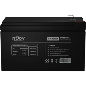 nJoy GPL09122F, 12V/9Ah, VRLA AGM, F2- Baterie pro UPS - BTVACIUOCTA2FCN02B