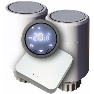 XtendLan THL03 - Tuya, brána Zigbee + 2x termostatická hlavice - XL-HLAVICE1KIT