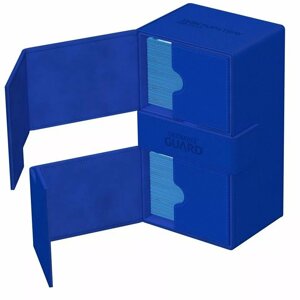 Krabička na karty Ultimate Guard - Twin FlipNTray Deck Case 200+, modrá - 04056133022088