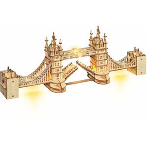 Stavebnice RoboTime - Tower Bridge, svítící, dřevěná - TG412