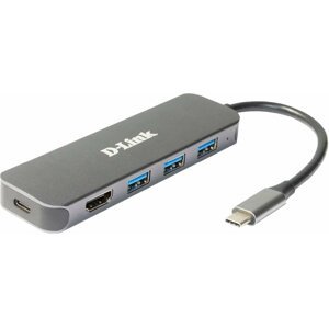 D-Link DUB-2333, USB-C Hub, 3x USB 3.0, USB-C, HDMI 1.4 - DUB-2333