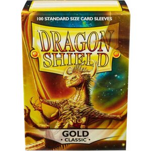 Ochranné obaly na karty Dragon Shield - Standard Sleeves Classic, zlatá, 100 ks (63,5x88) - 05706569100063