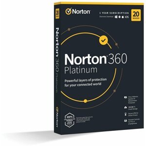 Norton 360 Platinum 100GB + VPN 1 uživatel, 20 zařízení, 1 rok - 21428062
