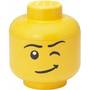 Úložný box LEGO Hlava - mrkající chlapec (S) - 40310800