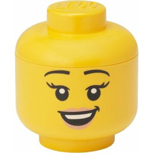 Úložný box LEGO Hlava - šťastná dívka (mini) - 40330802