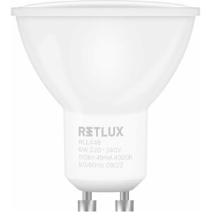 Retlux žárovka RLL 448, LED, GU10, 6W, stmívatelná (3 stupně), studená bílá - 50005761