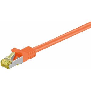 MicroConnect patch kabel S/FTP, RJ45, Cat7, 0.25m, oranžová - SFTP70025O
