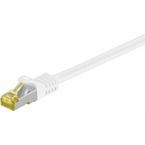 MicroConnect patch kabel S/FTP, RJ45, Cat7, 0.25m, bílá - SFTP70025W