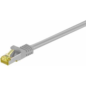 MicroConnect patch kabel S/FTP, RJ45, Cat7, 1m, šedá - SFTP701