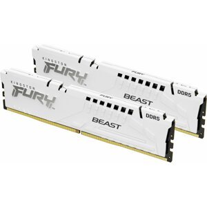 Kingston Fury Beast White 32GB (2x16GB) DDR5 5600 CL40 - KF556C40BWK2-32