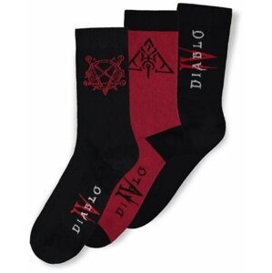 Ponožky Diablo IV - Hell Socks, 3 páry (39/42) - 08718526156782