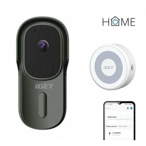 iGET HOME Doorbell DS1, antracit + Chime CHS1 - 75020817