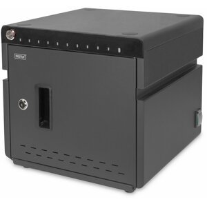 DIGITUS mobilní stolní nabíjecí skříňka pro notebooky/tablety do 14 palců, 10 zařízení, UV-C, - DN-45004