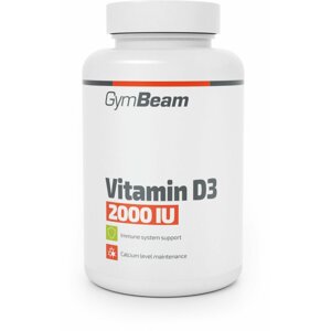 Doplněk stravy GymBeam - Vitamín D3 2000 IU, 120 kapslí - 6503-2-120kaps