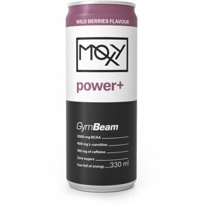 GymBeam Moxy power+, energetický, lesní ovoce, 330ml - 33457-1-wild-berry-330ml