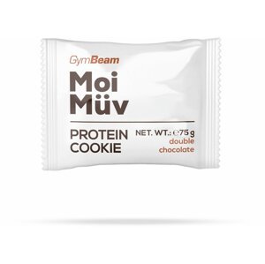 GymBeam MoiMüv Protein Cookie, čokoláda, 75g - 48406-3-doublechocolate-75g