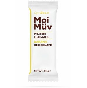GymBeam MoiMüv Protein Flapjack, banán/čokoláda, 90g - 60799-3-90g-bananachocolate
