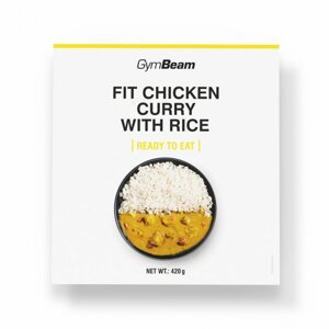 GymBeam FIT Hotové jídlo - Kuřecí curry s rýží, 420g - 74371-1-420g