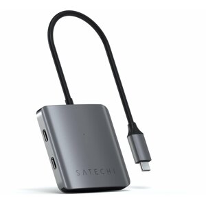 Satechi 4-PORT USB-C Hub, 4xUSB-C 5 Gbps, šedá - ST-UC4PHM